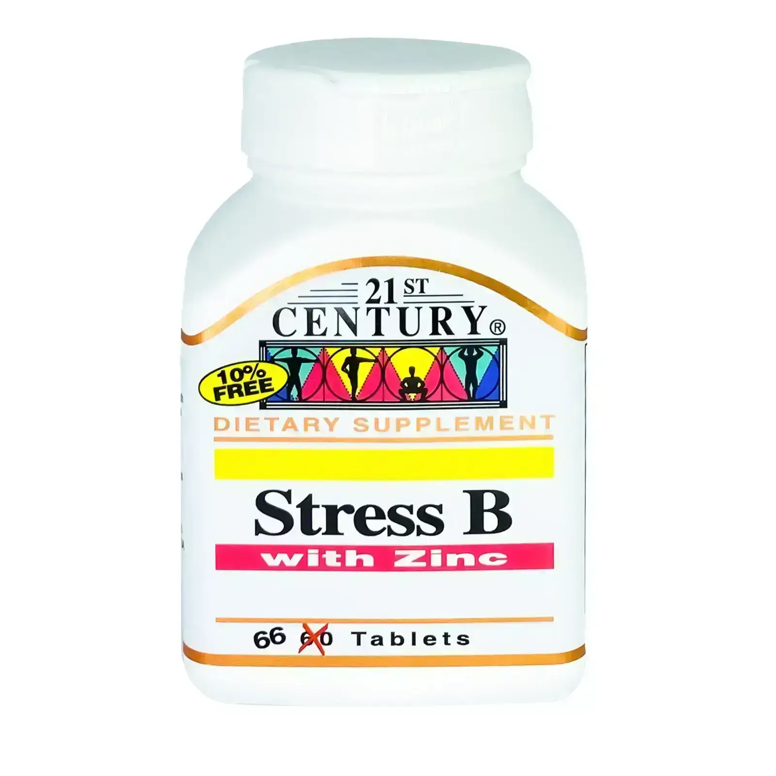 21st Century Stress B with Zinc 66 Tablets