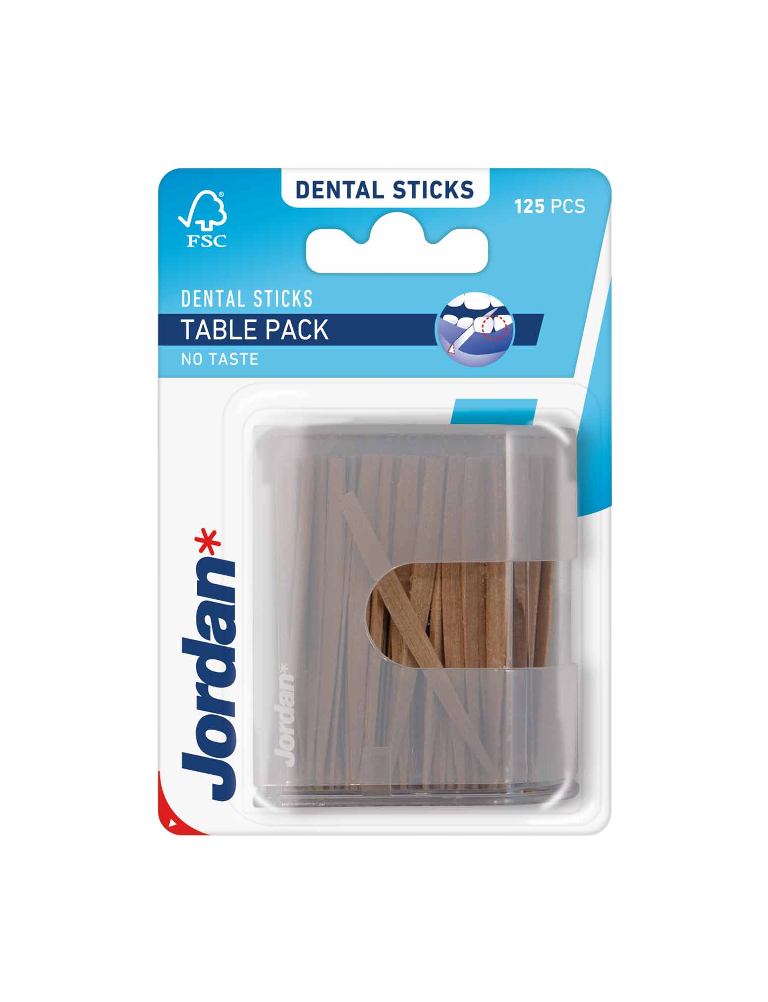 Jordan Table Pack Dental Sticks 125 units