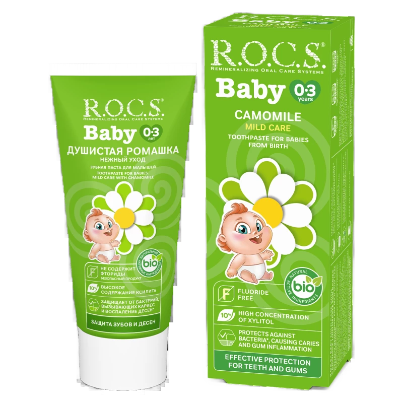 R.O.C.S Baby Camomile Toothpaste For 0-3 Years 35ml