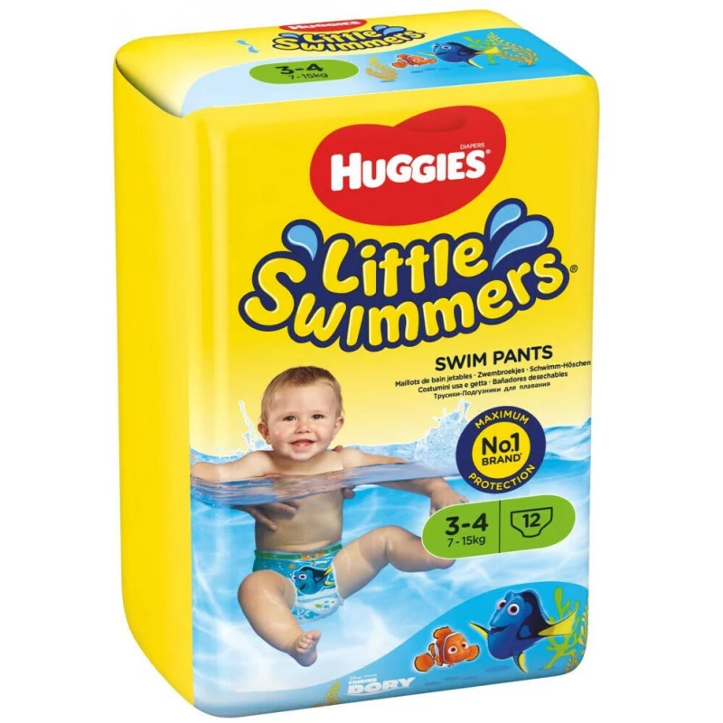 Huggies Little Swimmers Swim Pants 3-4 Years (7-15 KG) 12 Pants