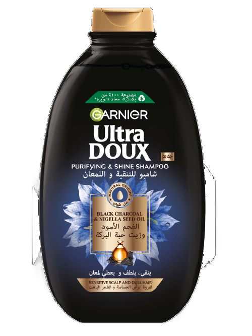 Garnier Ultra Doux Black Charcoal & Nigella Seed Oil Shampoo 600ml