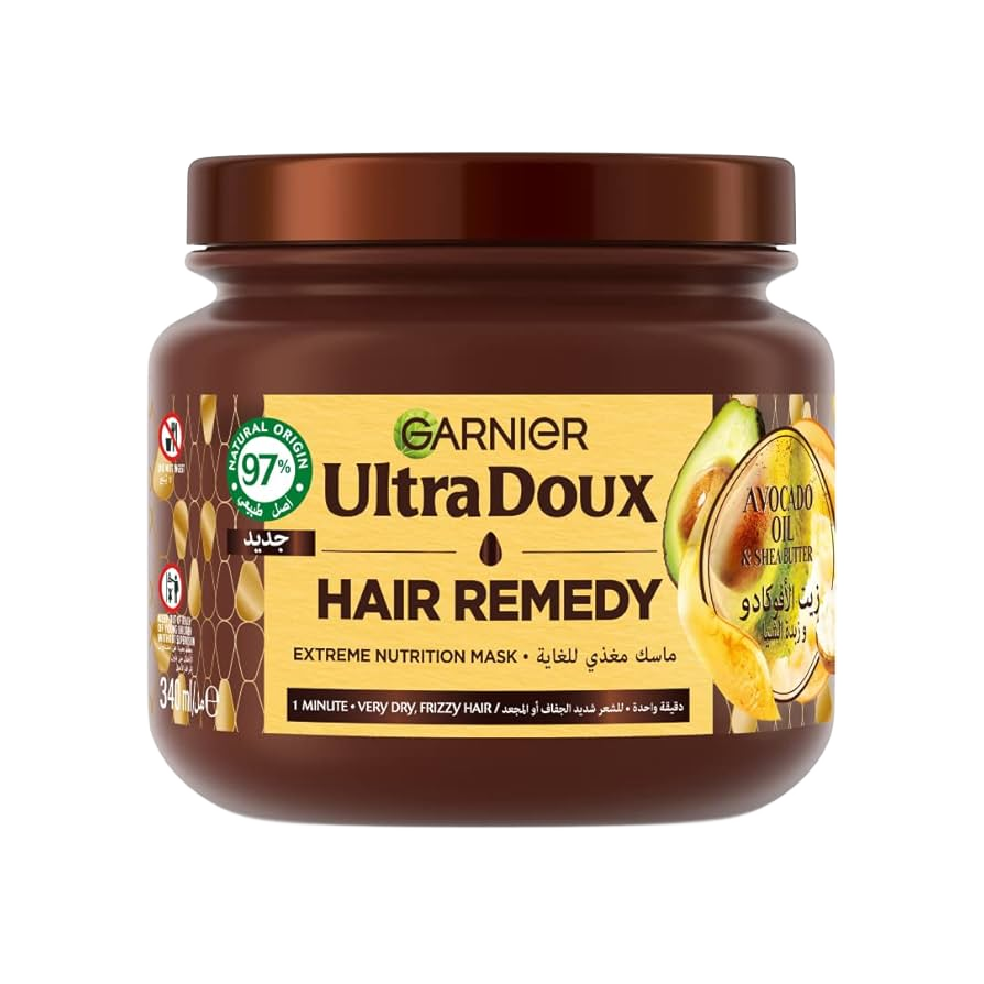 Garnier Ultra Doux Hair Remedy Mask With Avocado Oil And Shea Butter 340ml