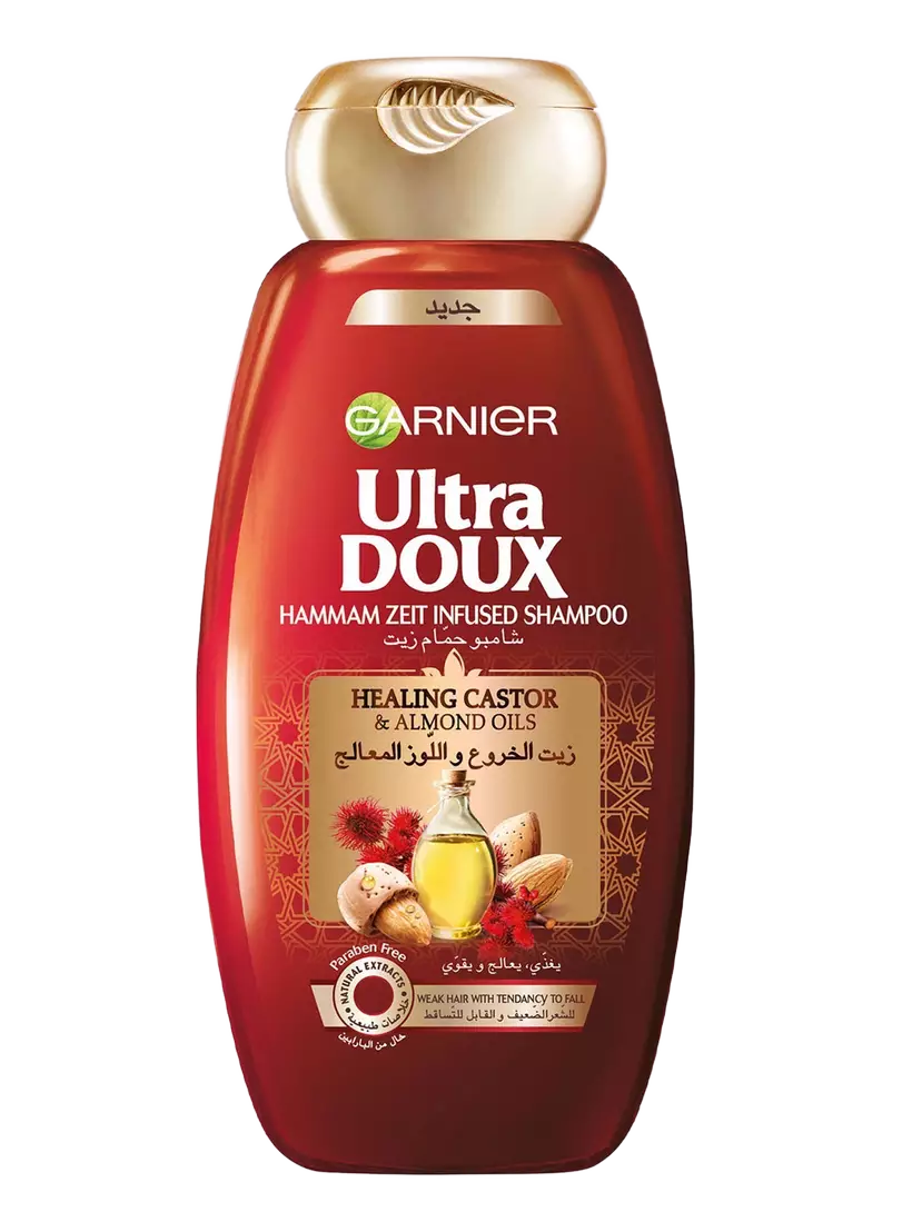 Garnier Ultra Doux Shampoo With Castor And Almond Oils 600ml