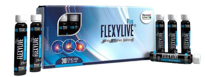 Flexylive Plus Joints & Bone Support 30 Liquid Vials 25ml