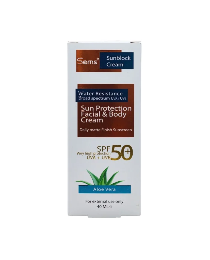 Sems Sun Protection SPF 50+ with Aloe vera 40ml