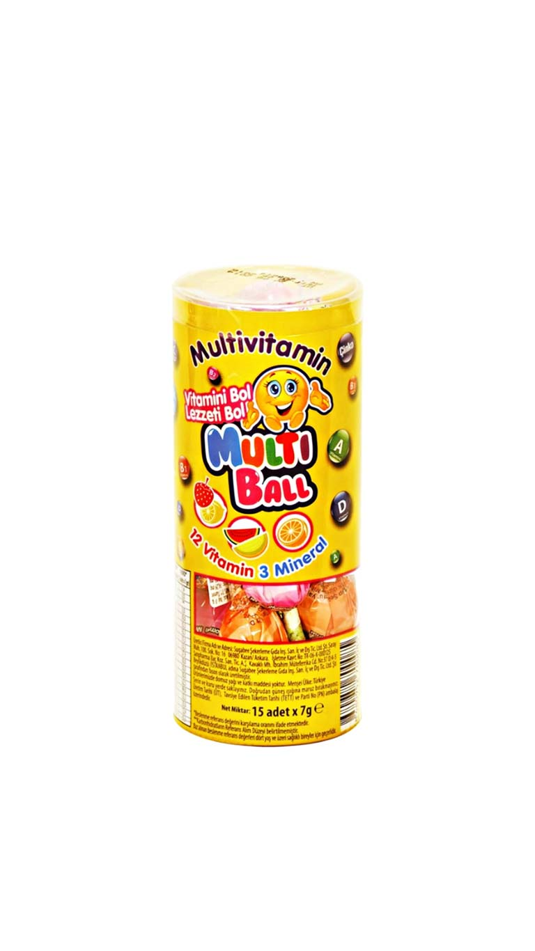 Multiball Multivitamin Lollipos 15 piece