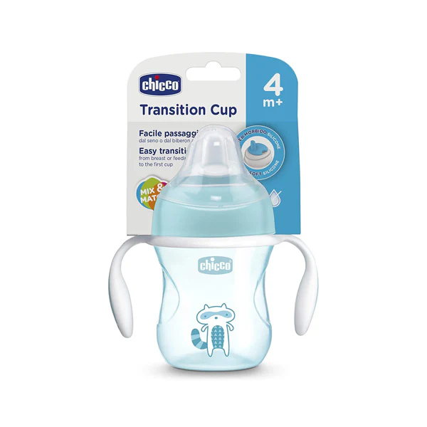 Chicco Transition Cup Blue 4M+ 200Ml