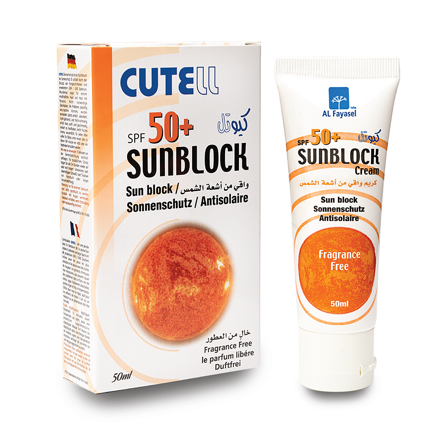 Alfayasel Labs Cutell SunBlock SPF50+ Cream 50ml