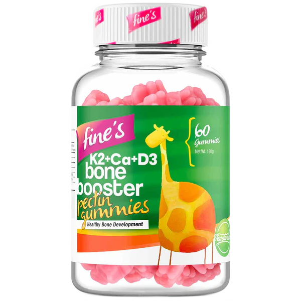 Fine's K2+Ca+D3 Bone Booster 60 Gummies