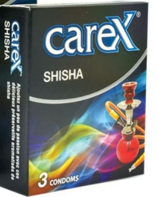 Carex Shisha Flavored Condoms 3 Pieces