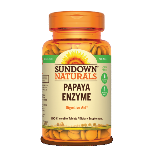 Sundown Papaya Enzyme 100 Chewable Tablets