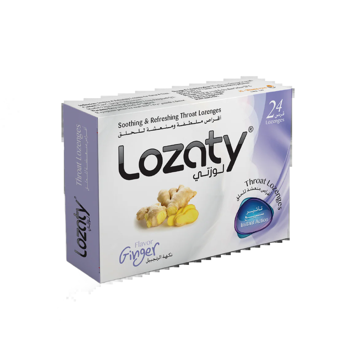 Lozaty Throat Ginger Flavor 24 Lozenges