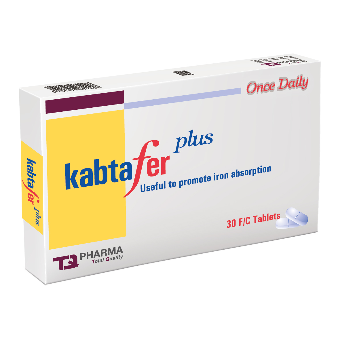 TQ Pharma Kabtafer Plus Tablet 30 Tabs