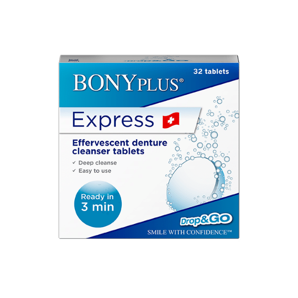 BONY Plus Effervescent Denture Cleanser 32 Tablets
