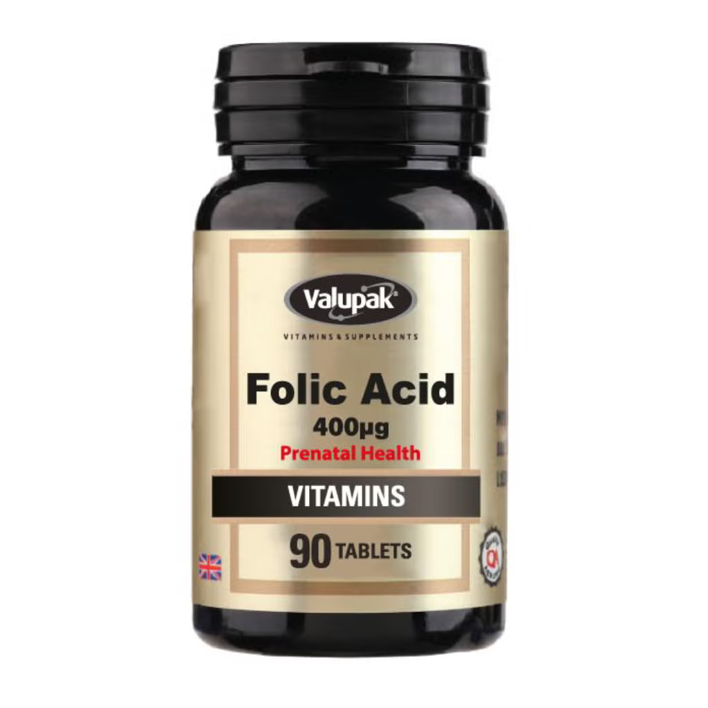 Valupak Folic Acid 400mcg 90 Tablets