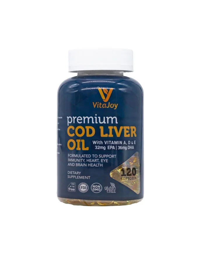 VitaJoy Cod Liver Oil 120 Softgels