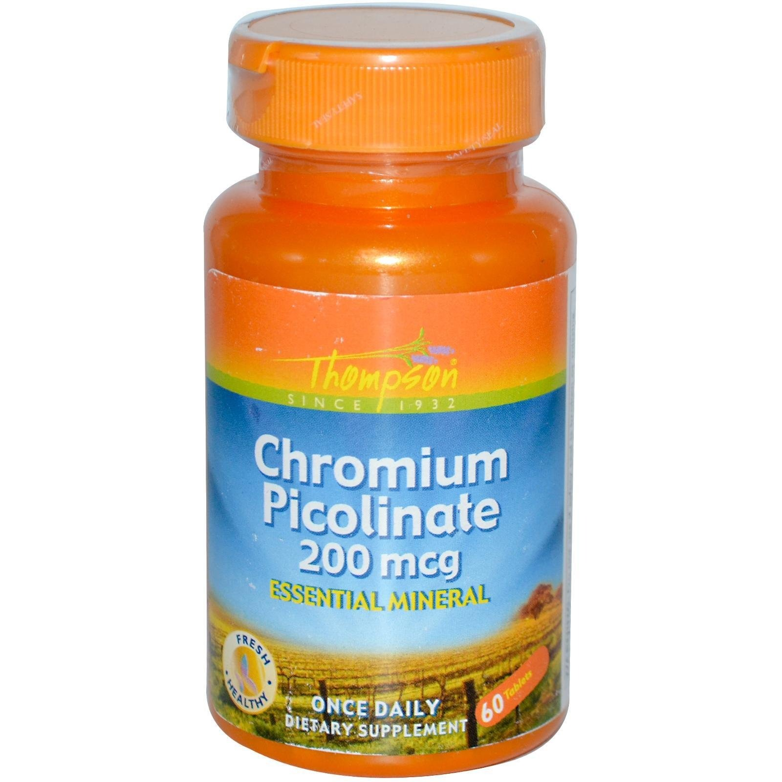 Thompson Chromium Picolinate 200mcg 60 Tablets