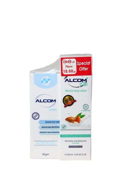 Alcom Cream 50g and Alcom Lotion 250ml Offer