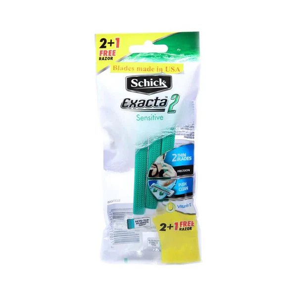 Schick Exacta 2 Sensitive Razor 2+1 Free