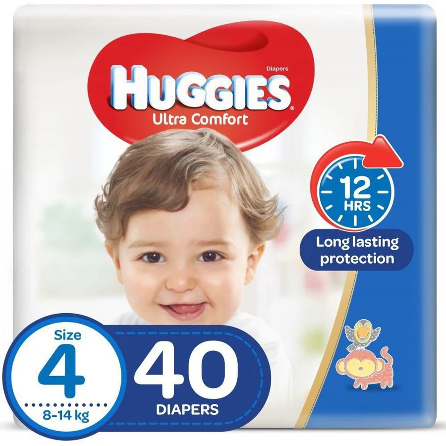 Huggies Diaper Size 4 (8-14 KG) 40 Diapers