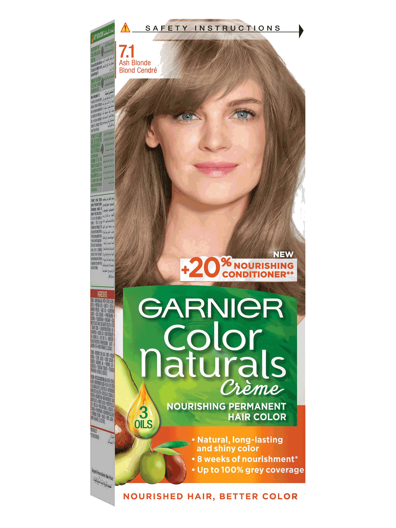 Garnier Color Naturals Hair Dye 7.1 Ash Blonde
