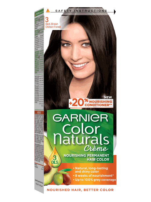 Garnier Color Naturals Hair Dye 3 Dark Brown