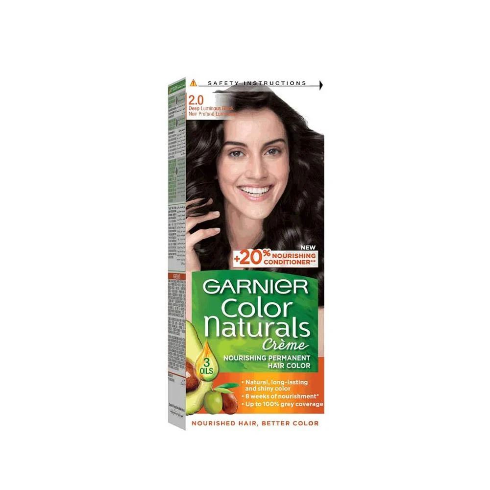 Garnier Color Naturals Hair Dye 2.0 Deep Luminous Black