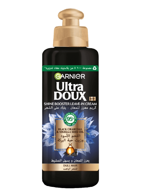 Garnier Ultra Doux Black Charcoal & Nigella Seed Oil Leave-In Cream 200 ml