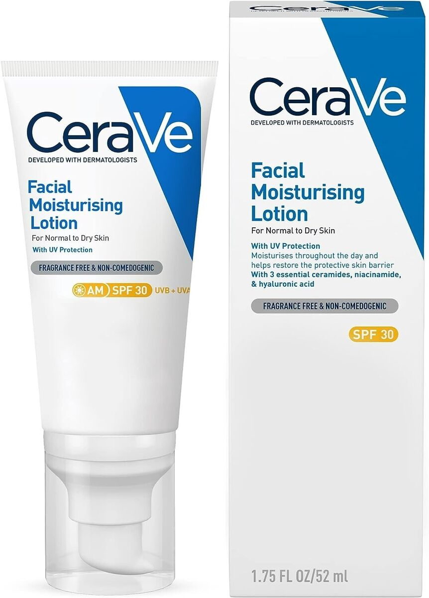 CeraVe AM Facial Moisturizing Lotion SPF30 with Hyaluronic Acid 52ml
