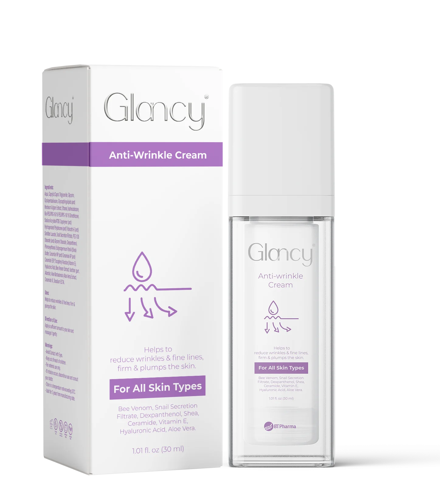 BT Pharma Glancy Anti-Wrinkle Cream 30ml