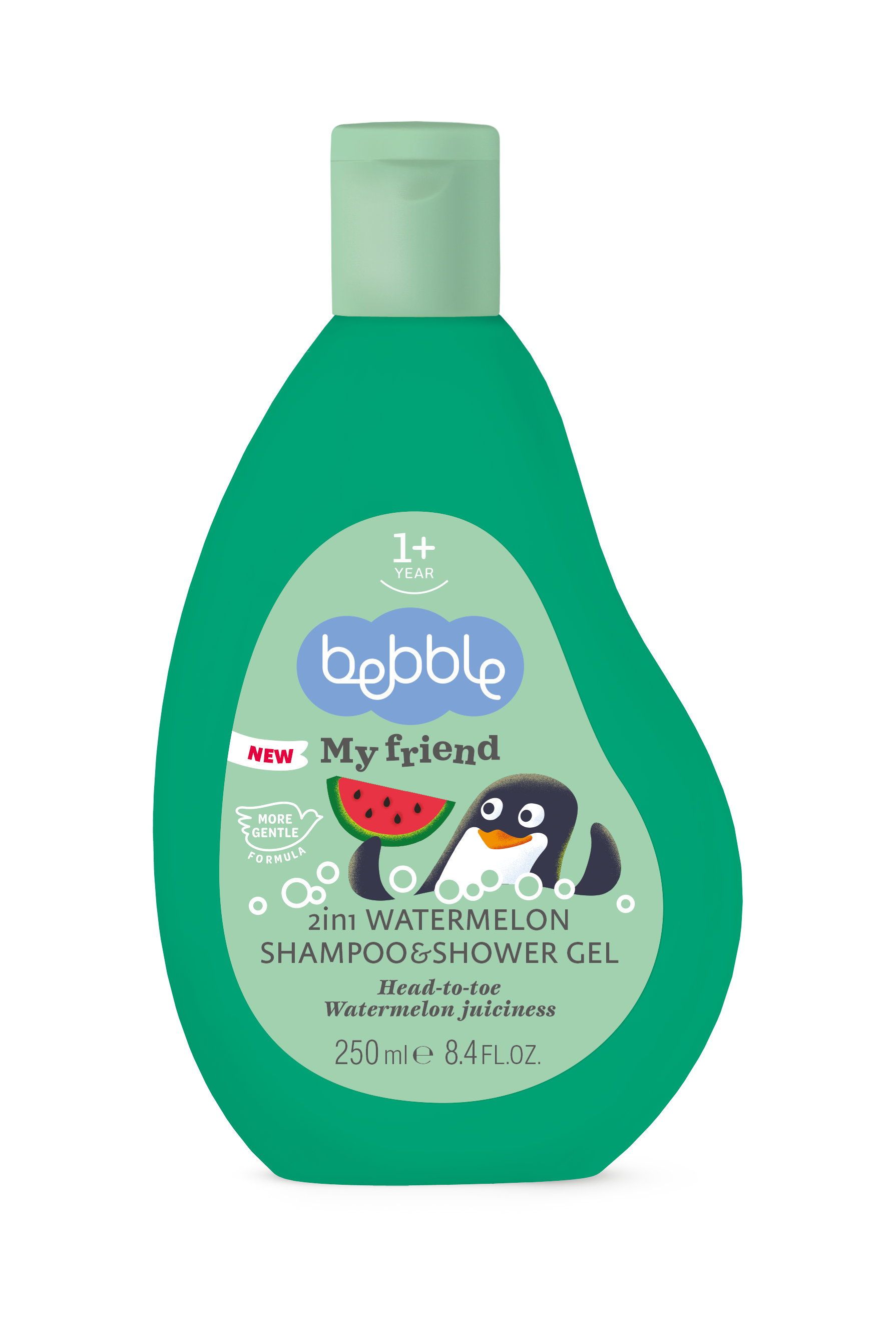 Bebble My Friend Watermelon +1Y 2In1 Shampoo & Shower Gel 200ml