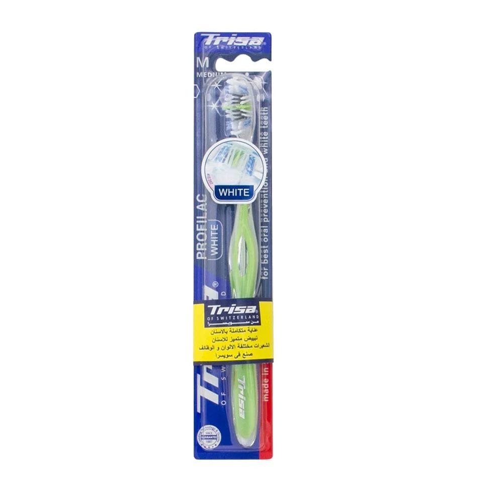 Trisa Profilac White Toothbrush Medium
