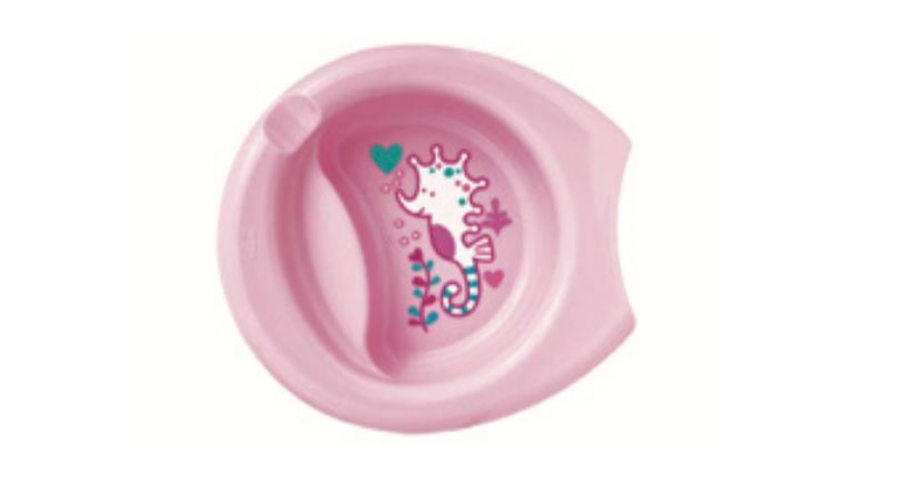 Chicco Easy Feeding Plate 6M+ Pink