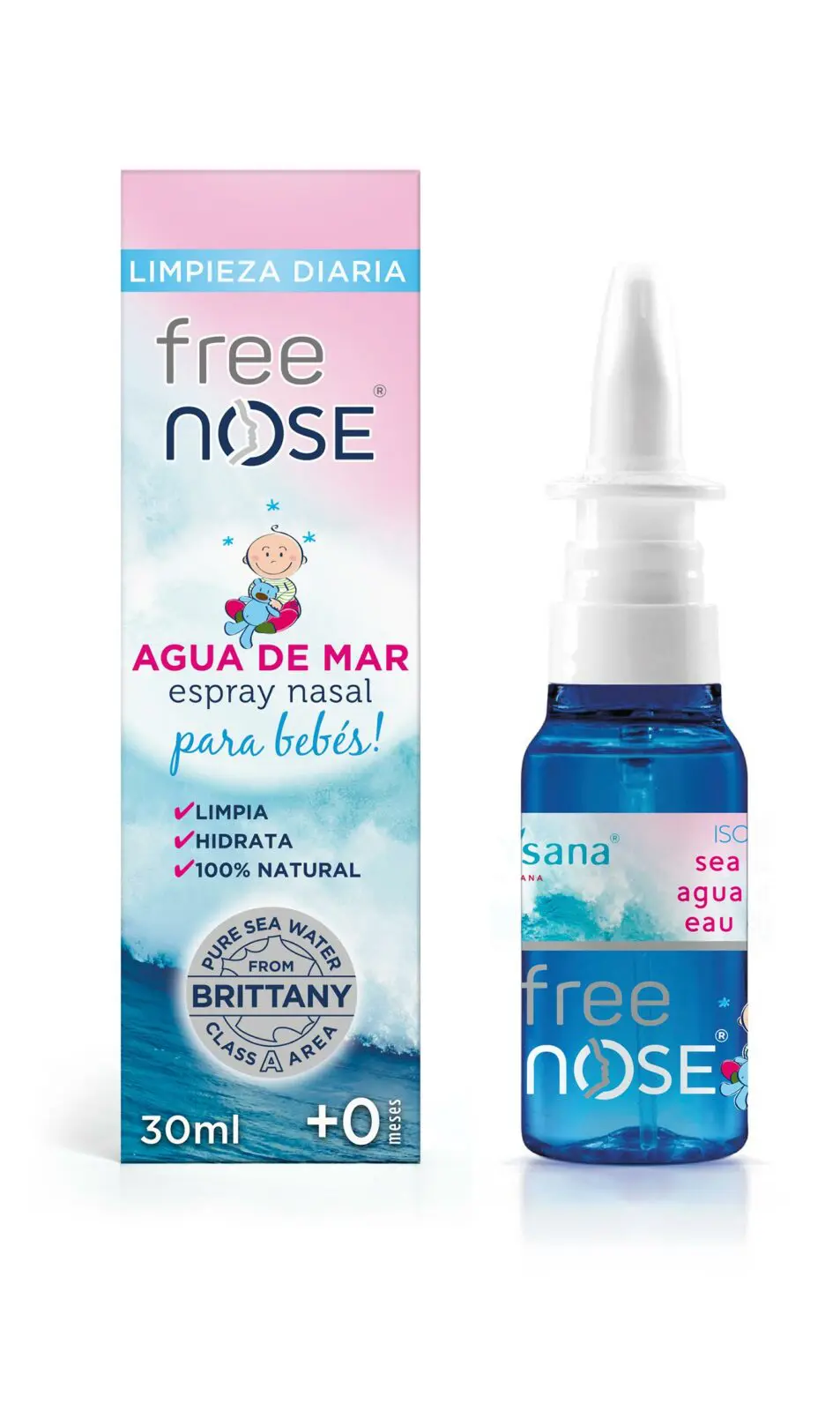 Free Nose Isotonic +0M Baby Nasal Spray 30ml