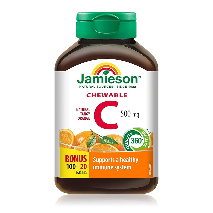 Jamieson Vitamin C 500mg 120 Chewable Tablet