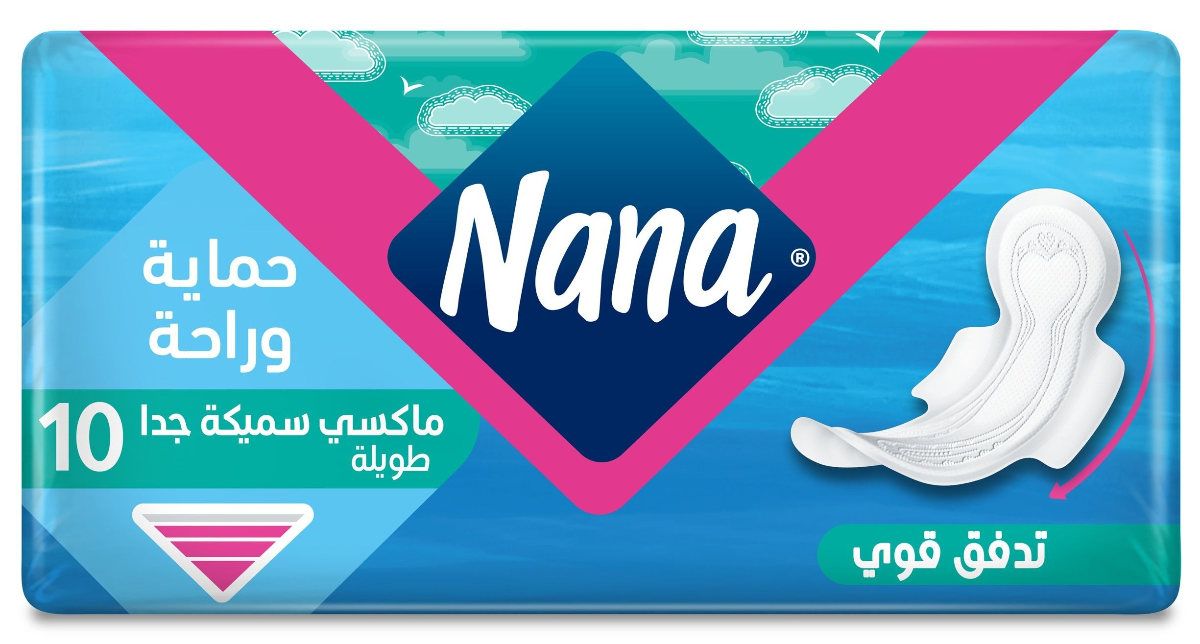 نانا فوط صحية طويلة سميكة جداً 16 فوطة