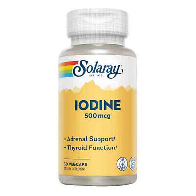 Solaray Iodine 500mcg 30 Capsules