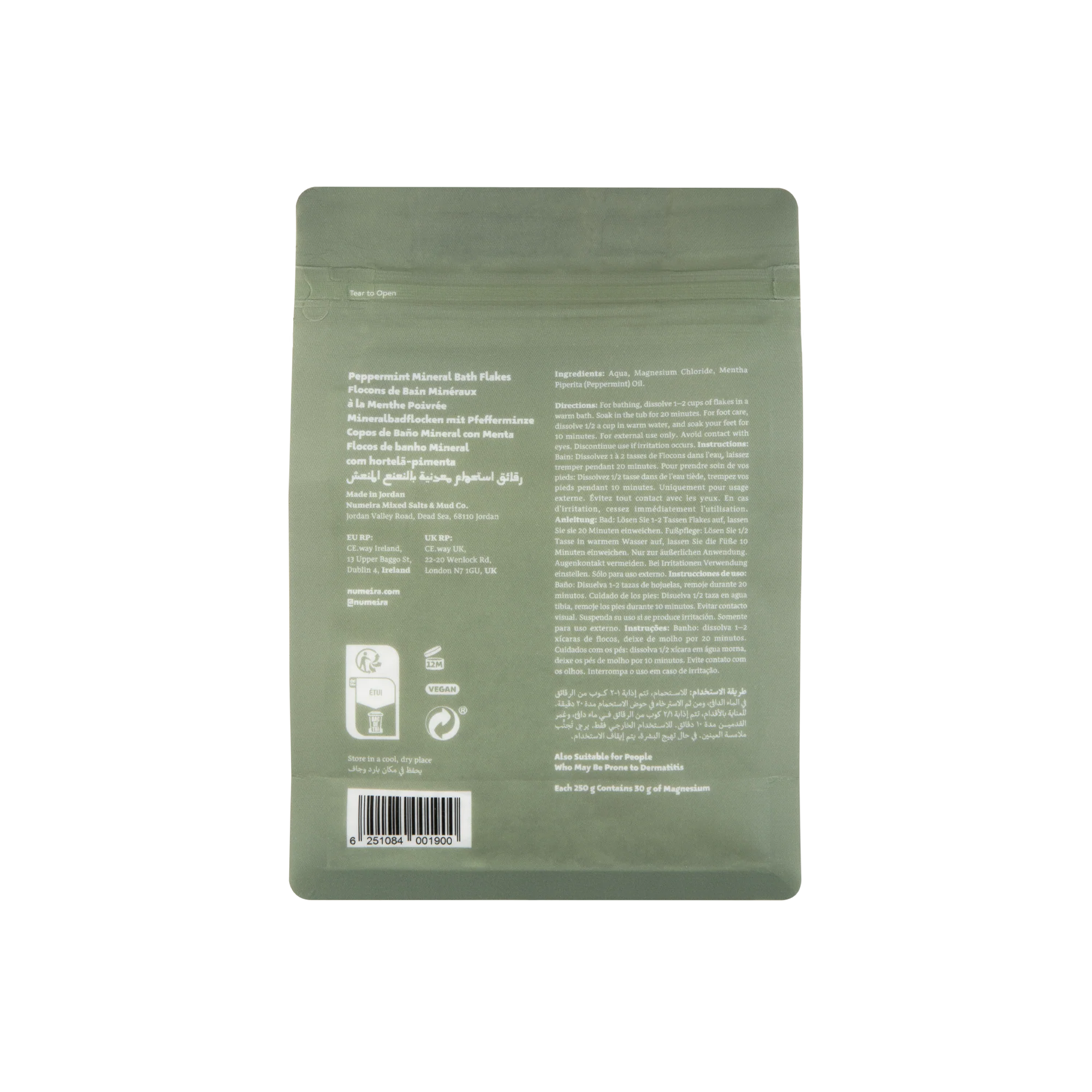 Numeira Dead Sea Magnesium Peppermint Flakes 1kg