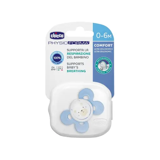 Chicco PhysioForma Comfort Soother 0-6M for Boys 1 Piece
