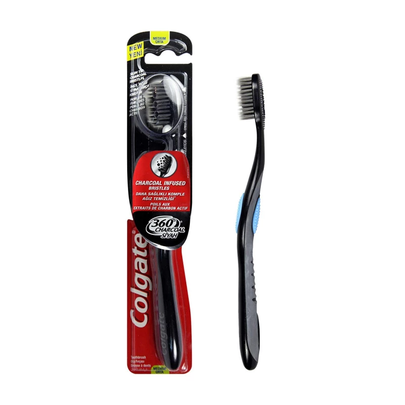 Colgate Charcoal Toothbrush Medium