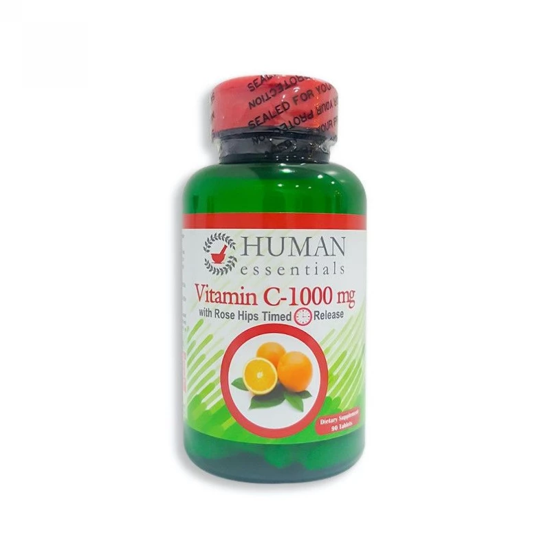 Human Essentials Vitamin C- 1000mg 90 Tablets