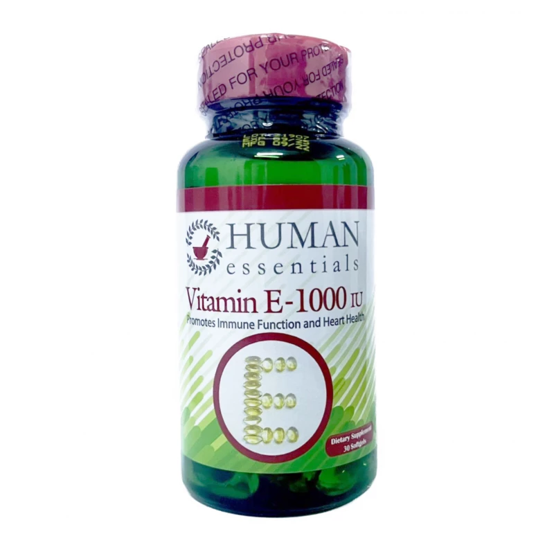 Human Essentials Vitamin E 1000- IU 30 Softgels