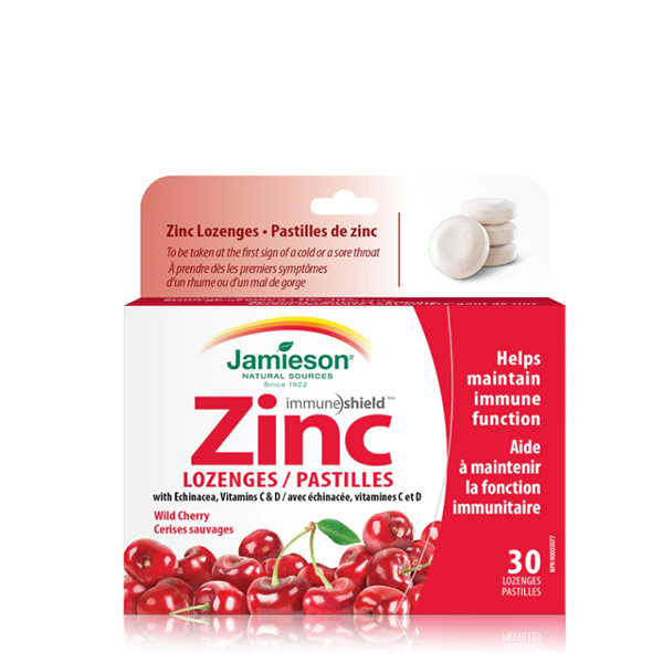 Jamieson Zinc Wild Cherry 30 Lozenges