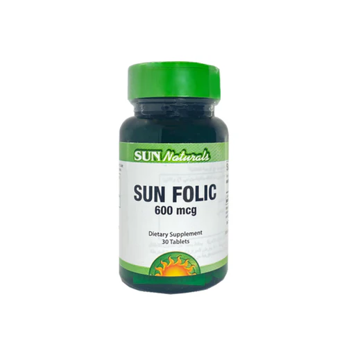 Sun Naturals Sun Folic 600mcg 30 Tablets