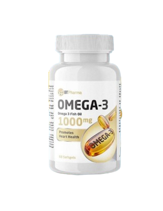 BT Pharma Omega-3 Fish Oil 1000mg 60 Softgels