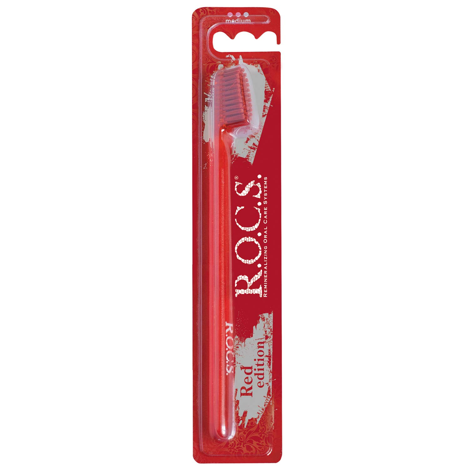 R.O.C.S. Red Edition Medium Toothbrush
