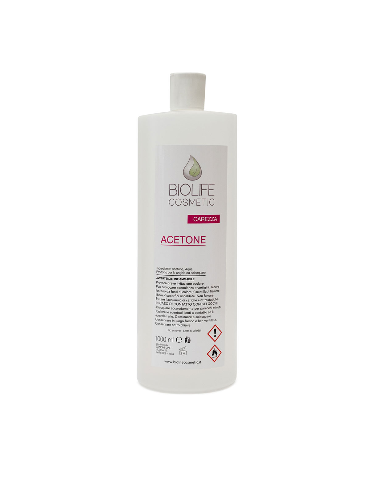 Biolife Acetone Nail Polish Remover 100ml