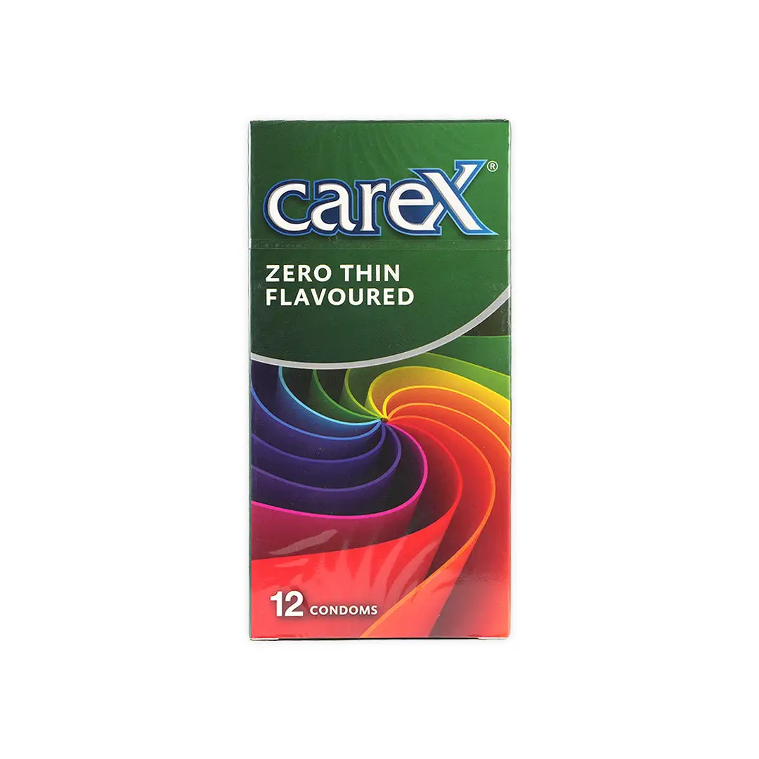 Carex Zero Thin Flavoured Condoms 12 Pieces