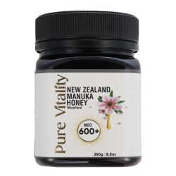 Pure Vitality New Zealand Manuka Honey MGO600+ 250g