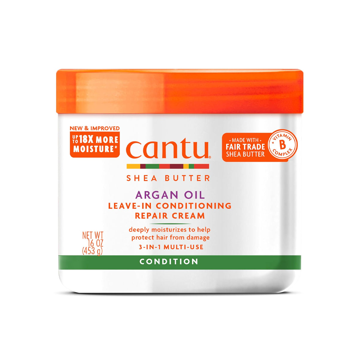 Cantu Argan Oil Leave-In Conditioning Repair Cream 453g